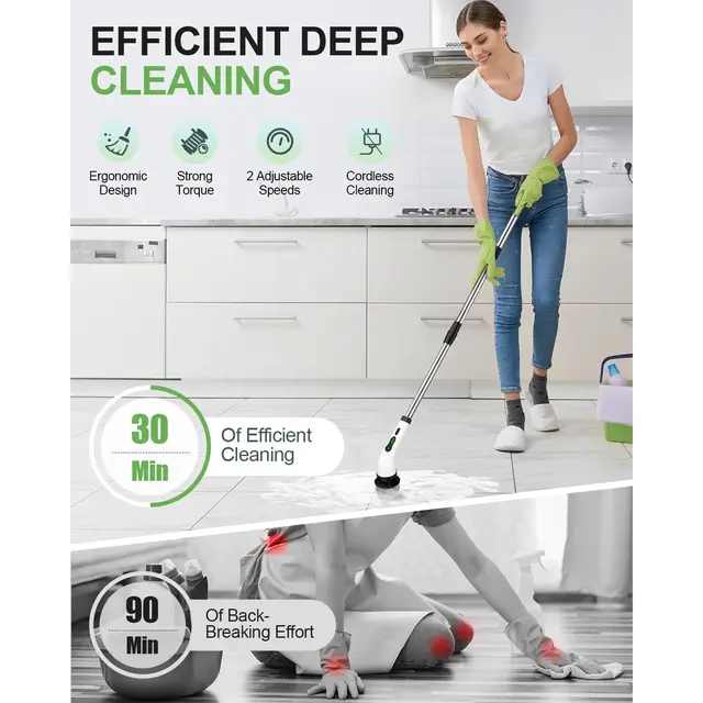 BROSSE DE NETTOYAGE ELECTRIQUE 9 en 1