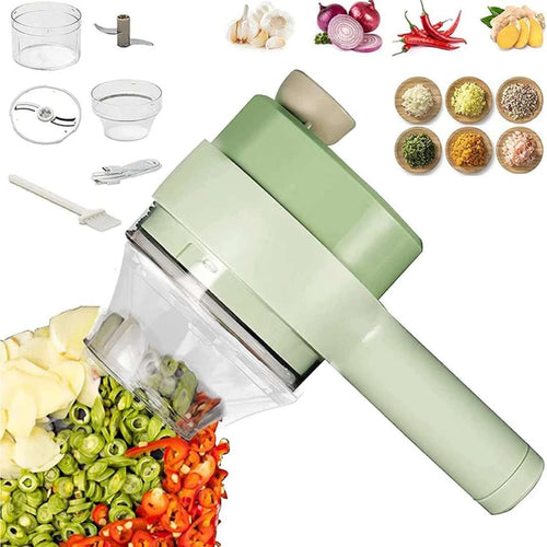 Mini Mixeur électrique & Coupe-Légumes Multifonction 3 -en-1 – Hachez, Coupez, Mixez en 15 sec