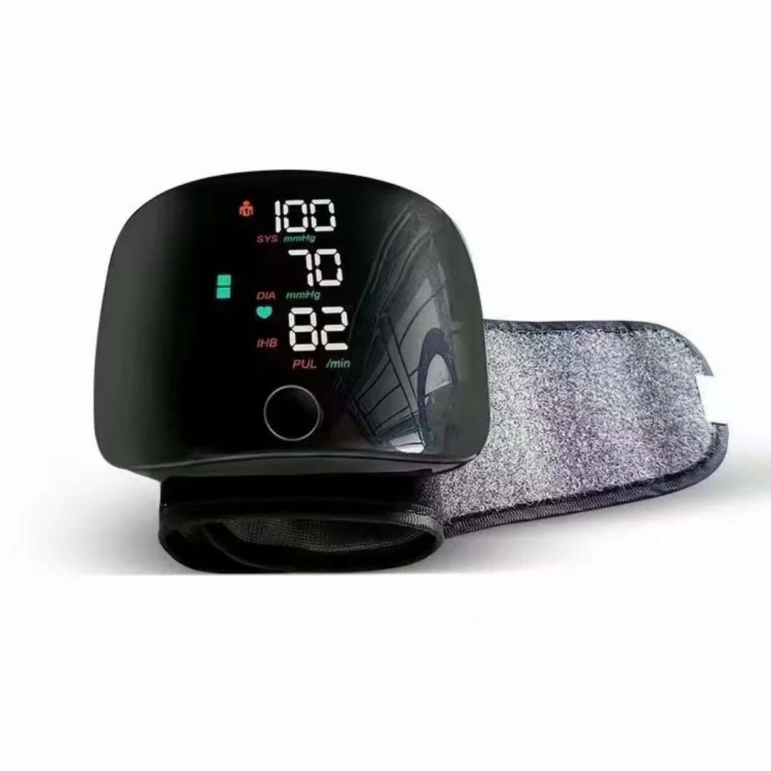 Tensiomètre Électronique au Poignet – Avec Écran LED Couleur & Alerte Santé